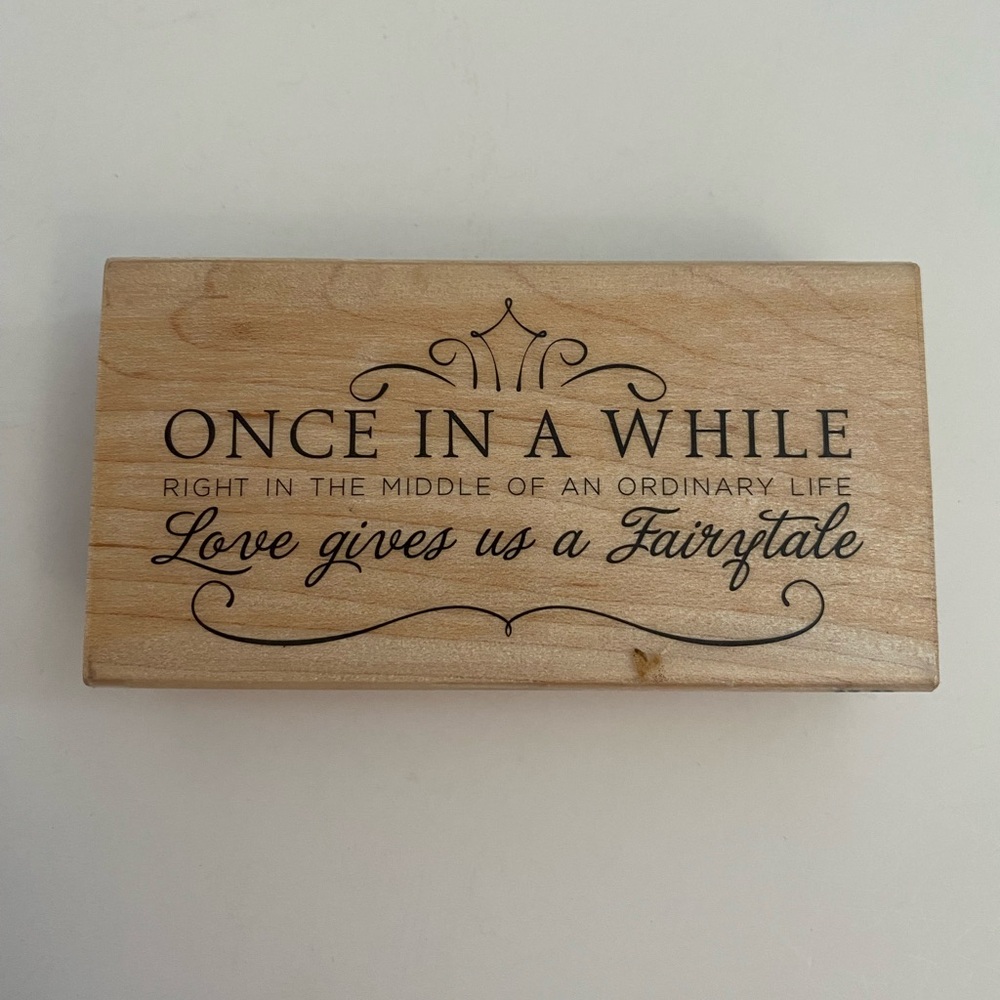 Stampabilities IR1049 Once In A While rubber stamp New